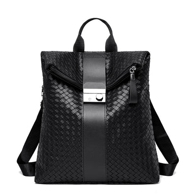 Mochila Minimalista de Cuero: Estilo Preppy Casual y Funcional - Image 5