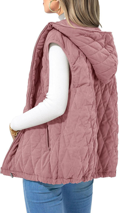 Chaleco Acolchado con Capucha para Mujer - Algodón Premium - Image 16