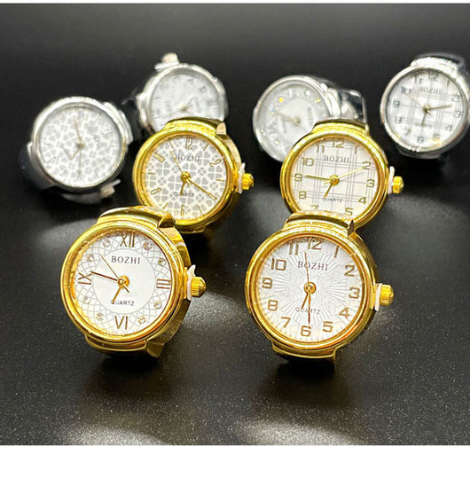 Reloj Anillo Versátil Dorado y Plateado - Diseño Minimalista All-Match - Image 20