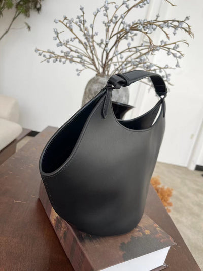 Bolso Bucket de Cuero Genuino Ante Esmerilado Gran Capacidad - Image 39