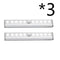 3 Uds 10 LED Luz Blanca USB