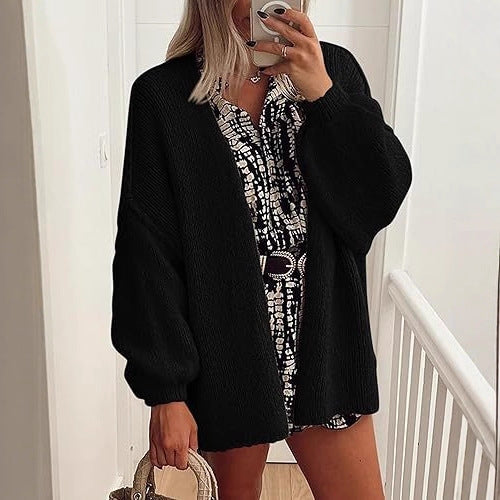 Abrigo Suéter Tejido Casual para Mujer - Image 5