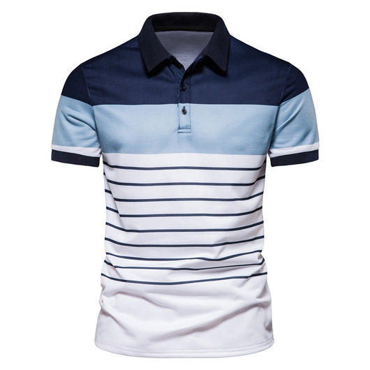 Polo Hombre Rayas Contraste - Camiseta Manga Corta Estilo Europeo - Image 8