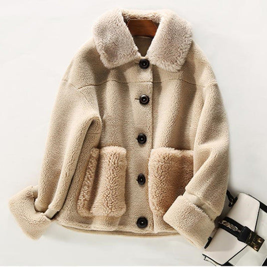 Chaqueta Casual de Borrego para Mujer - Corte Moderno - Image 2