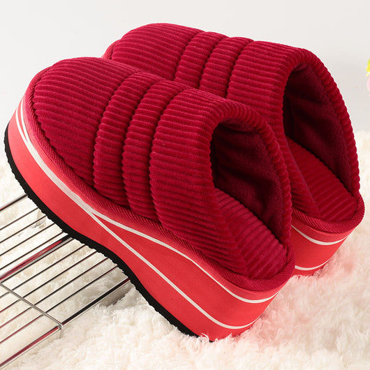 Pantuflas de Invierno para Casa con Tacón Alto, Suela Gruesa y Antideslizante - Image 10