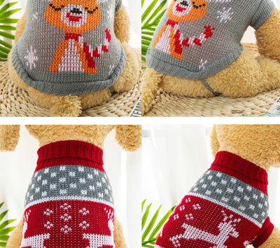 Suéteres Tejidos para Mascotas - Ropa de Otoño e Invierno para Bichón Frisé y Corgi - Image 22