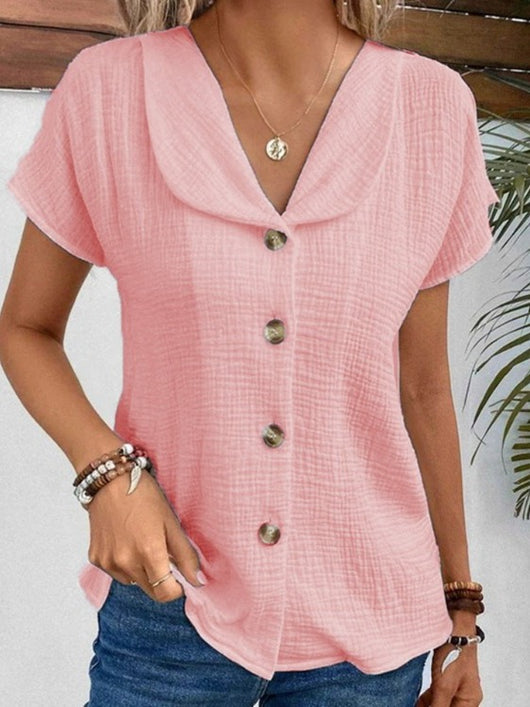 Cardigan Corto Liso de Botones para Mujer - Image 6