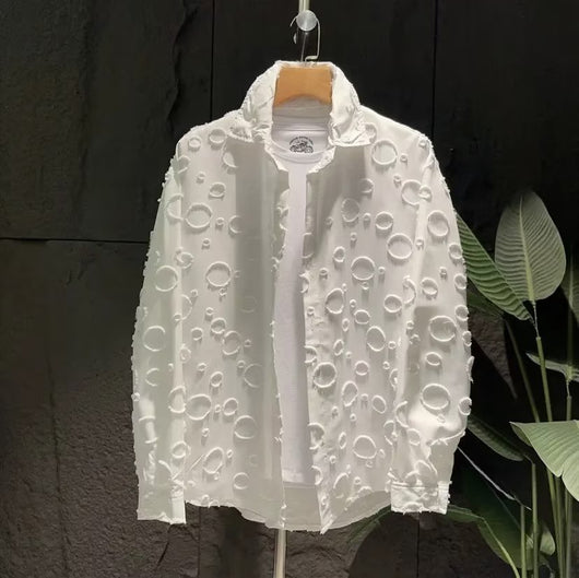 Camisa Casual Hip-hop Retro para Hombre - Estilo Versátil Primavera Otoño - Image 5