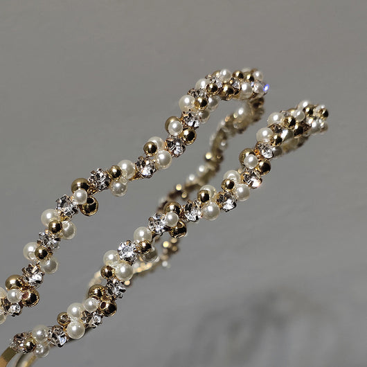 Pasador de Cabello Coreano de Metal con Perlas y Cristales - Diseño Francés Elegante - Image 8