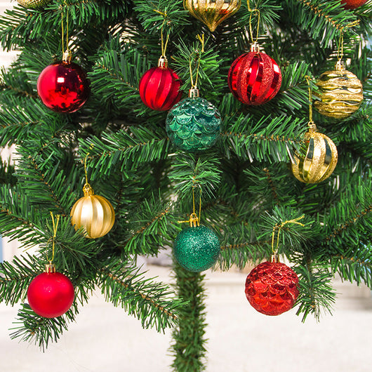 Bolas de Navidad Decorativas - Adornos para Árbol en Rojo, Oro, Plata y Azul - Image 20