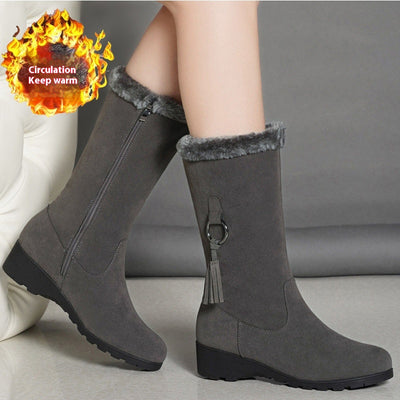 Botas Martin Forradas en Lana Sintética con Peluche Largo - Otoño Invierno - Image 4