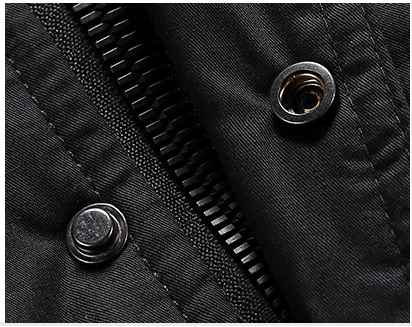 Chaqueta de Invierno Casual para Hombre con Capucha Desmontable - Image 8