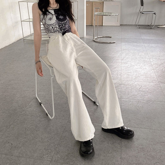 Jeans de Talle Alto Rectos y Anchos para el Día a Día - Image 7