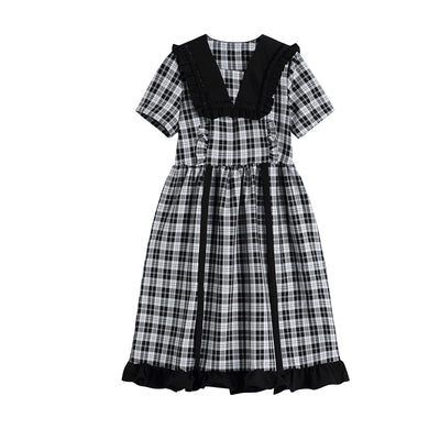 Vestido Cuadros Francés para Mujer - Image 5