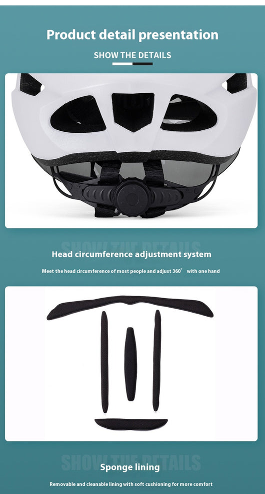 Casco Ciclista con Gafas Magnéticas y Lentes Fotocromáticas - Image 32