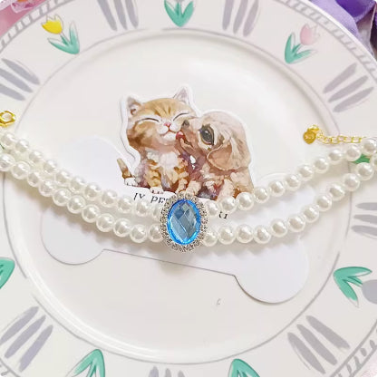 Collar Colgante Gota de Agua con Conejo para Mascotas - Image 14