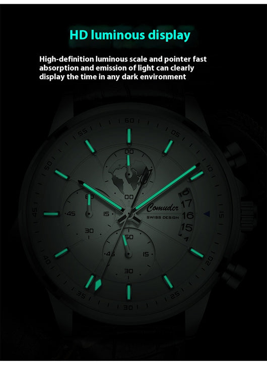 Reloj Automático para Hombre Resistente al Agua con Calendario y Esfera Luminosa - Image 16
