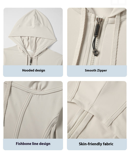 Sudadera Deportiva con Capucha Control de Cintura y Efecto Reductivo - Image 21