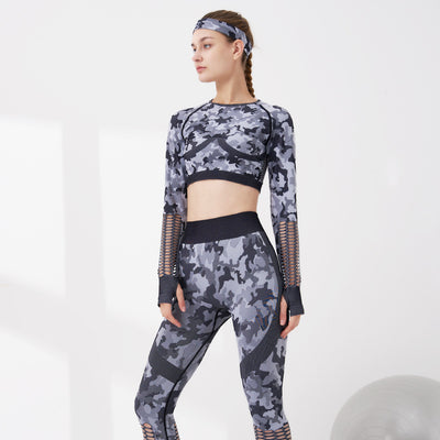 Conjunto de Yoga Camuflado - Diseño Moderno y Funcional - Image 11