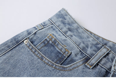 Jeans Mujer Otoño Azul Clásico con Toque Picante - Image 2