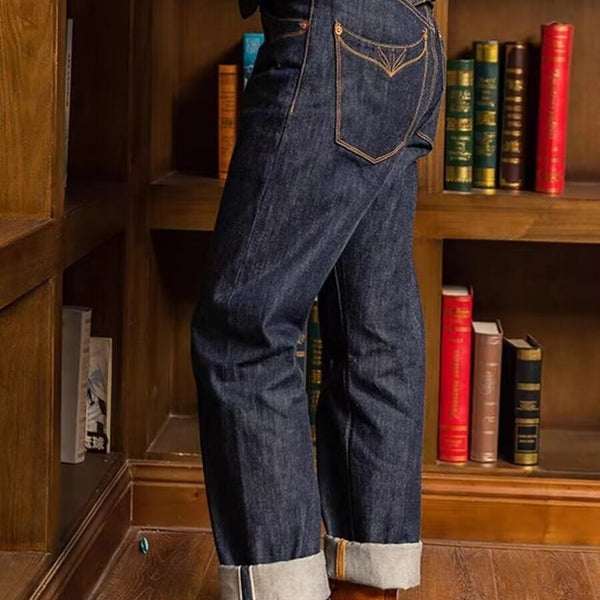 Pantalones Vaqueros Vintage Rectos para Invierno