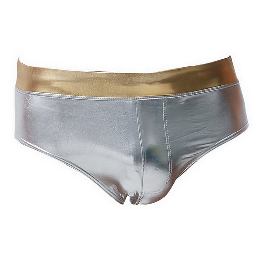 Bóxer de Baño Hombre Triángulos Dorado y Plata - Image 17
