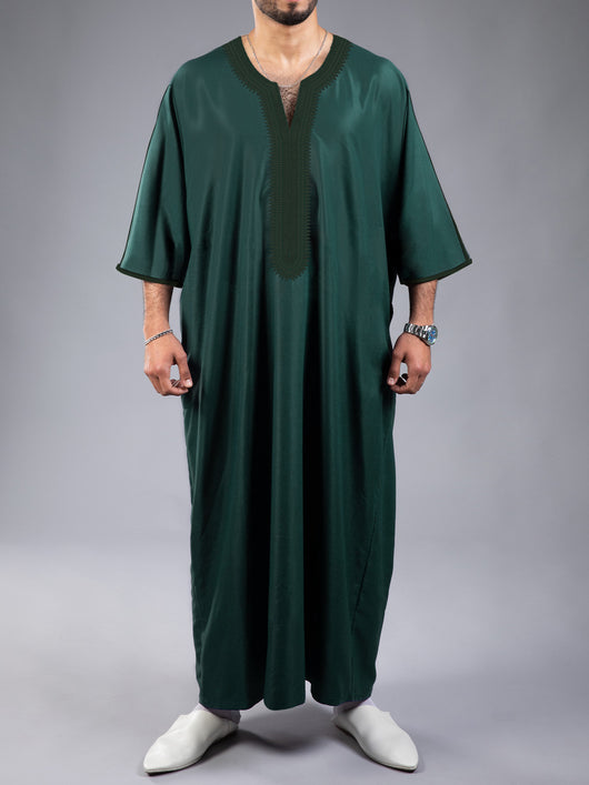Túnica Marroquí Étnica para Hombre con Estampado Digital 3D - Image 8