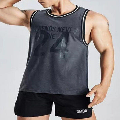 Camiseta Deportiva Elástica Secado Rápido - Jersey de Baloncesto Americano No. 24 - Image 5