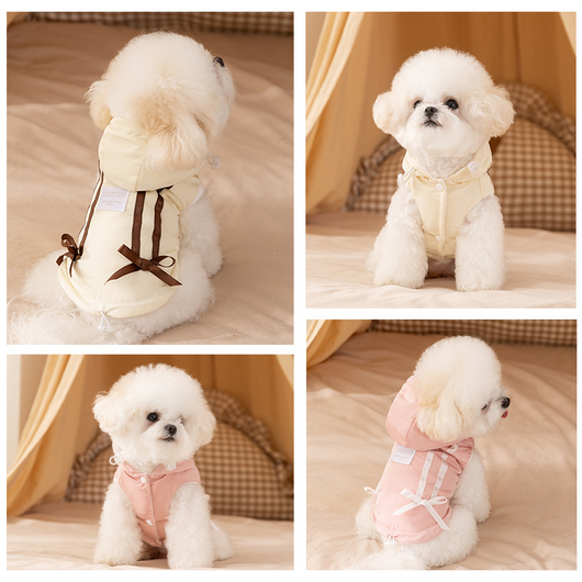 Abrigo Térmico para Gatos y Perros - Chaqueta Acolchada Invierno con Moño - Image 40