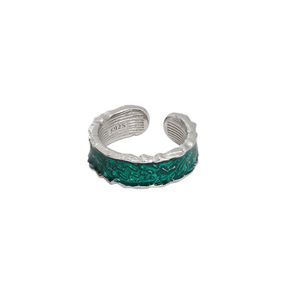 Anillo de Temperamento Irregular con Incrustación de Resina Epoxi - Image 2