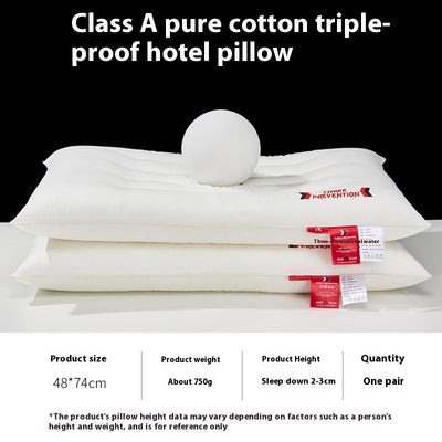 Almohada de Algodón Puro Antibacteriana Anti-ácaros Clase A - Image 6