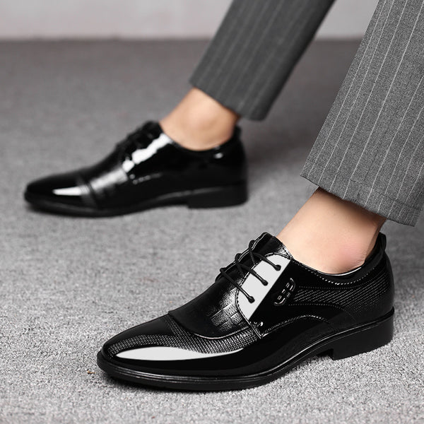 Zapatos de Vestir Ejecutivos Talla Grande para Hombre con Cordones