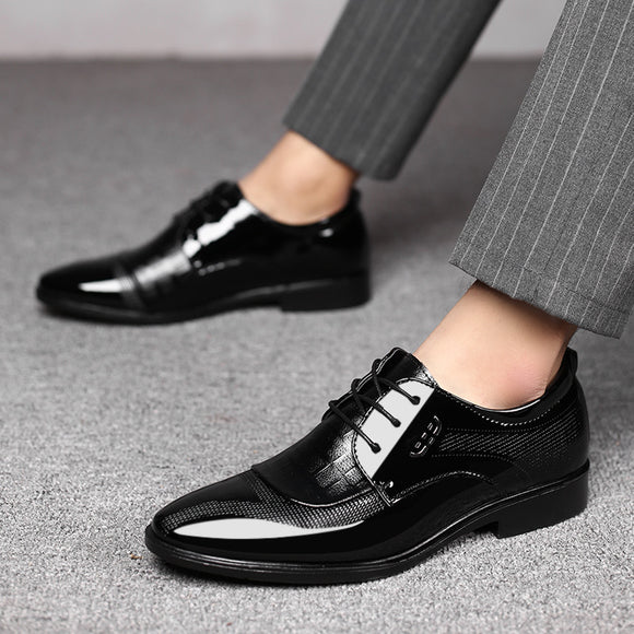 Zapatos de Vestir Ejecutivos Talla Grande para Hombre con Cordones