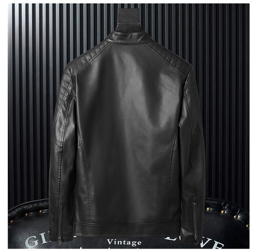 Chaqueta de Cuero PU para Hombre con Detalles de Cremallera - Image 9