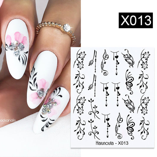 Stickers de Uñas Mariposas, Flores y Hojas - Diseños Artísticos - Image 4