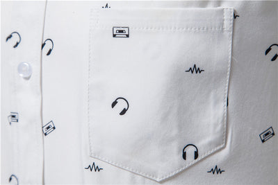 Camisa Estampada Blanca para Hombre - Diseño Moderno y Versátil - Image 12