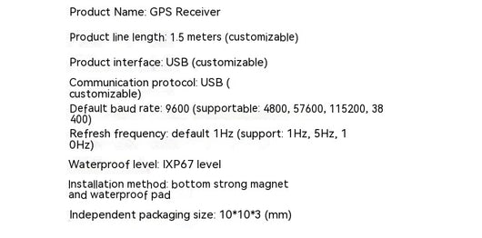 Módulo Receptor GPS USB Impermeable de Alta Precisión para Ingeniería - Image 6