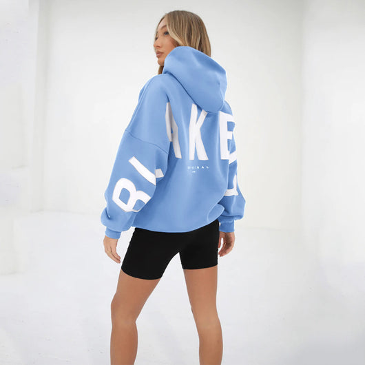 Sudadera Estampada Gruesa Oversize de Manga Larga Versátil - Image 55