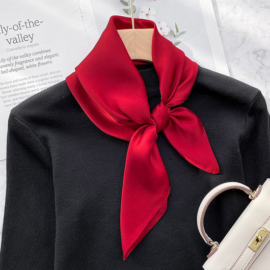 Pañuelo de Seda Elegante Retro para Primavera y Otoño - Image 13
