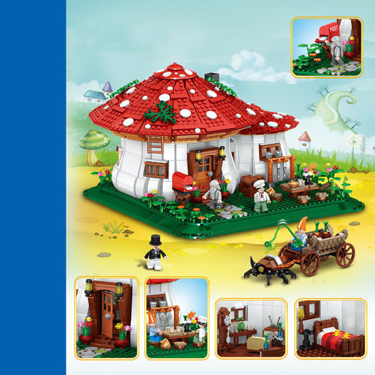 Casa de Setas con Vista Callejera - Puzzle 3D de Montaje Decorativo - Image 3