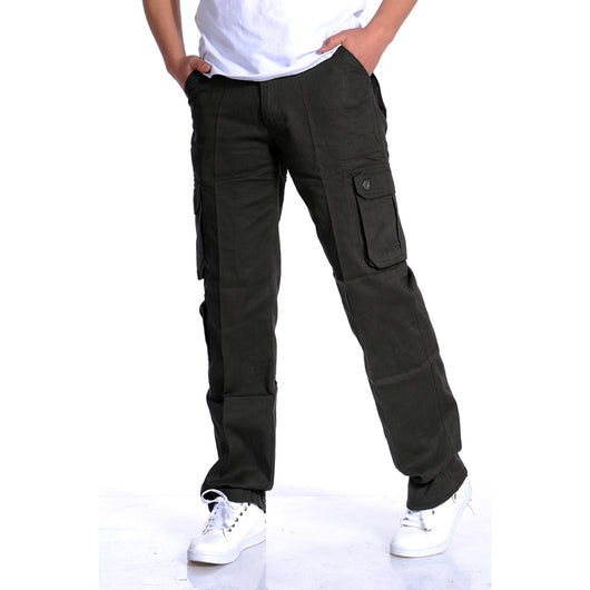 Pantalones Deportivos Casuales Holgados con Múltiples Bolsillos para Hombre - Image 12