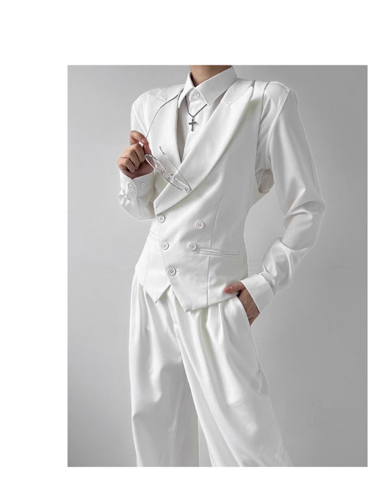 Chaleco de Traje para Mujer Blanco Entallado - Elegancia Sofisticada - Image 9