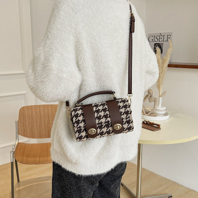 Bolso Boston Cuadros Houndstooth para Mujer - Image 14
