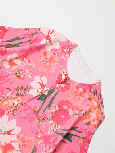Chaqueta Tejida Estampado Floral Estilo Europeo y Americano - Image 16