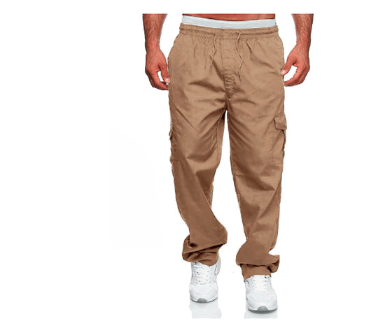 Pantalones Cargo Sueltos Multibolsillo para Exteriores y Fitness - Image 10