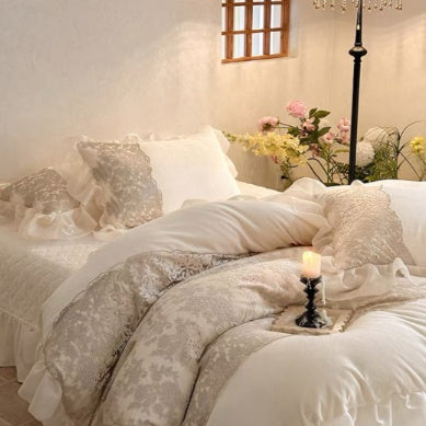 Juego de Cama Princesa Retro Francés de Lujo para Todas las Estaciones - Image 12