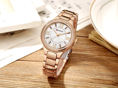 Reloj de Acero Inoxidable para Mujer con Diamantes y Resistencia al Agua - Image 18
