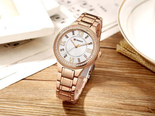 Reloj de Acero Inoxidable para Mujer con Diamantes y Resistencia al Agua - Image 18