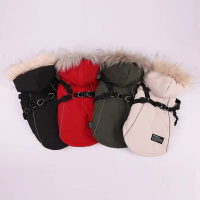 Abrigo Impermeable para Perros con Forro Polar - Invierno y Otoño