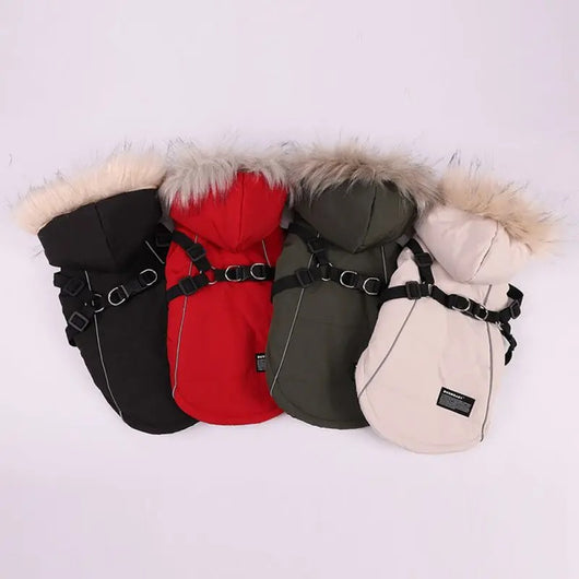 Abrigo Impermeable para Perros con Forro Polar - Invierno y Otoño